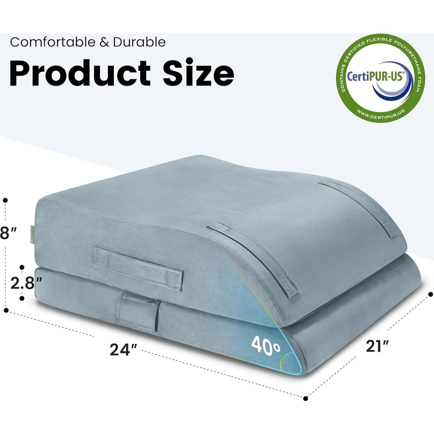 Almohada Elevadora Ajustable OasisSpace para Piernas - Espuma Viscoelástica