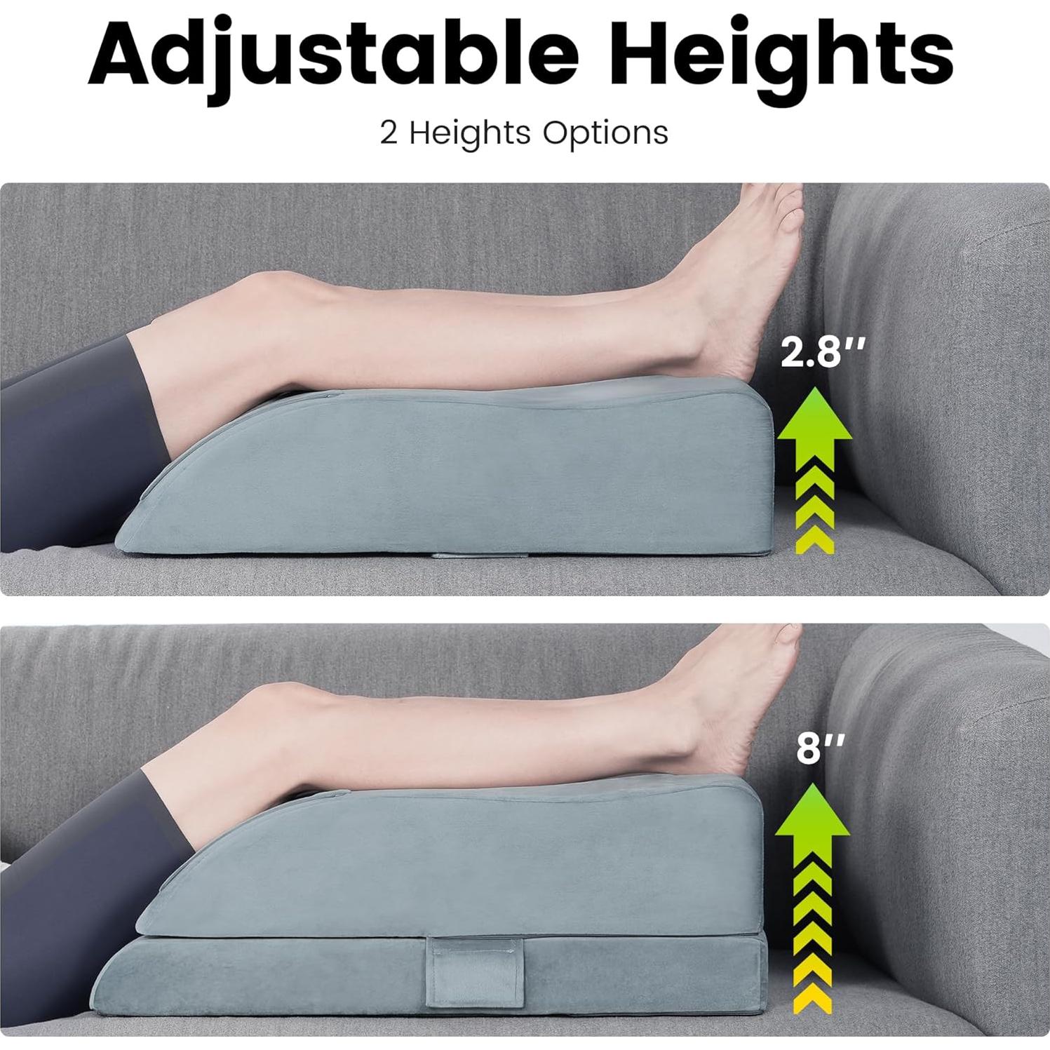 Almohada Elevadora Ajustable OasisSpace para Piernas - Espuma Viscoelástica