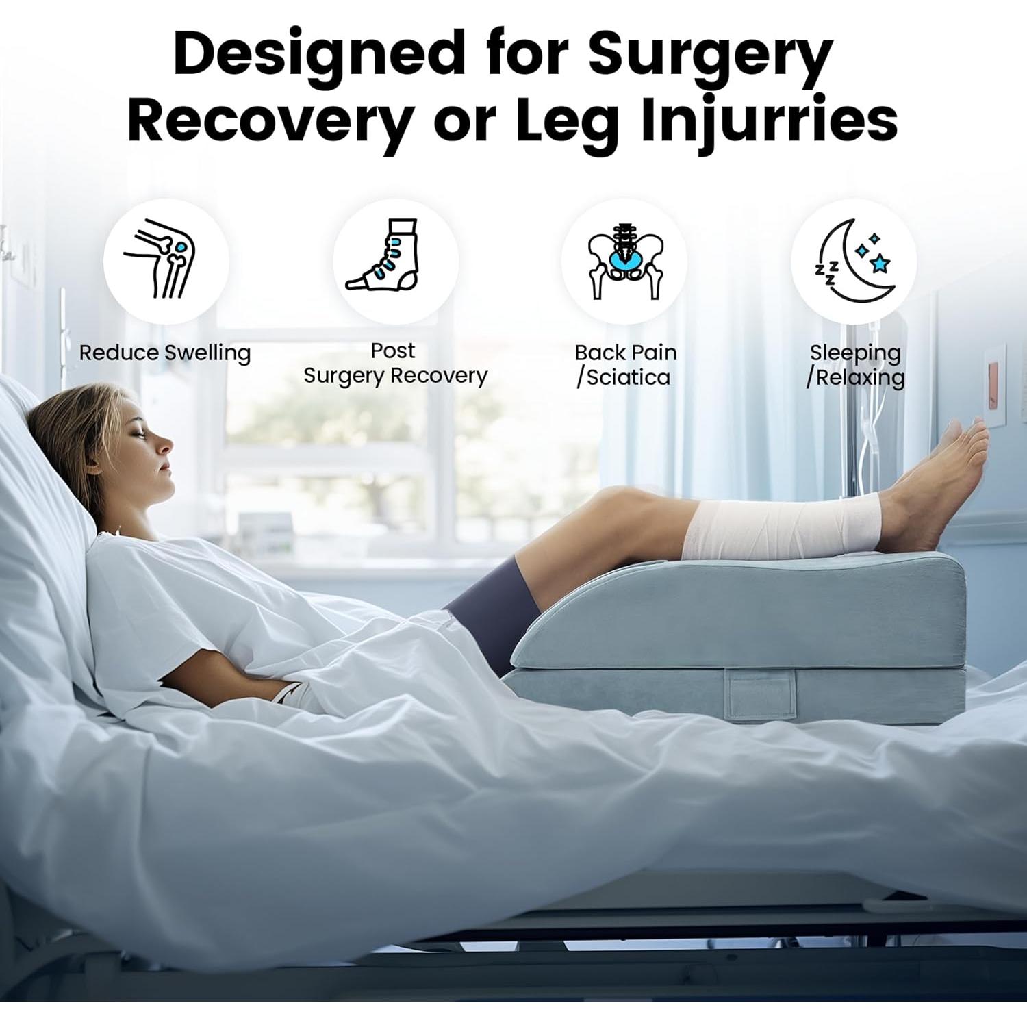 Almohada Elevadora Ajustable OasisSpace para Piernas - Espuma Viscoelástica