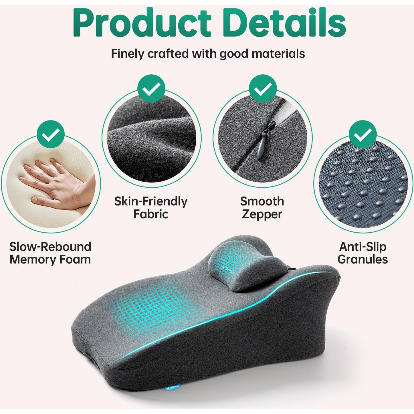 Almohada Ergonómica MOONYOOY A1046 de Espuma Viscoelástica