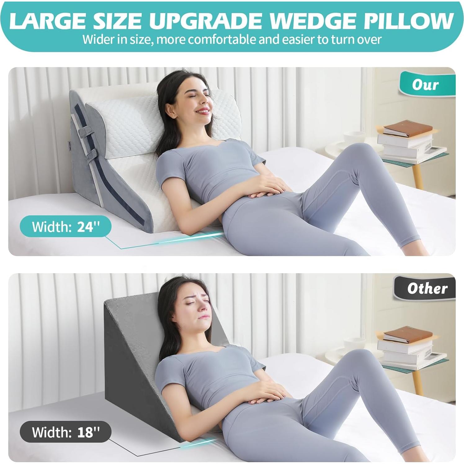 Cojín en cuña ortopédico Simpledad 3 en 1 ajustable 60 cm