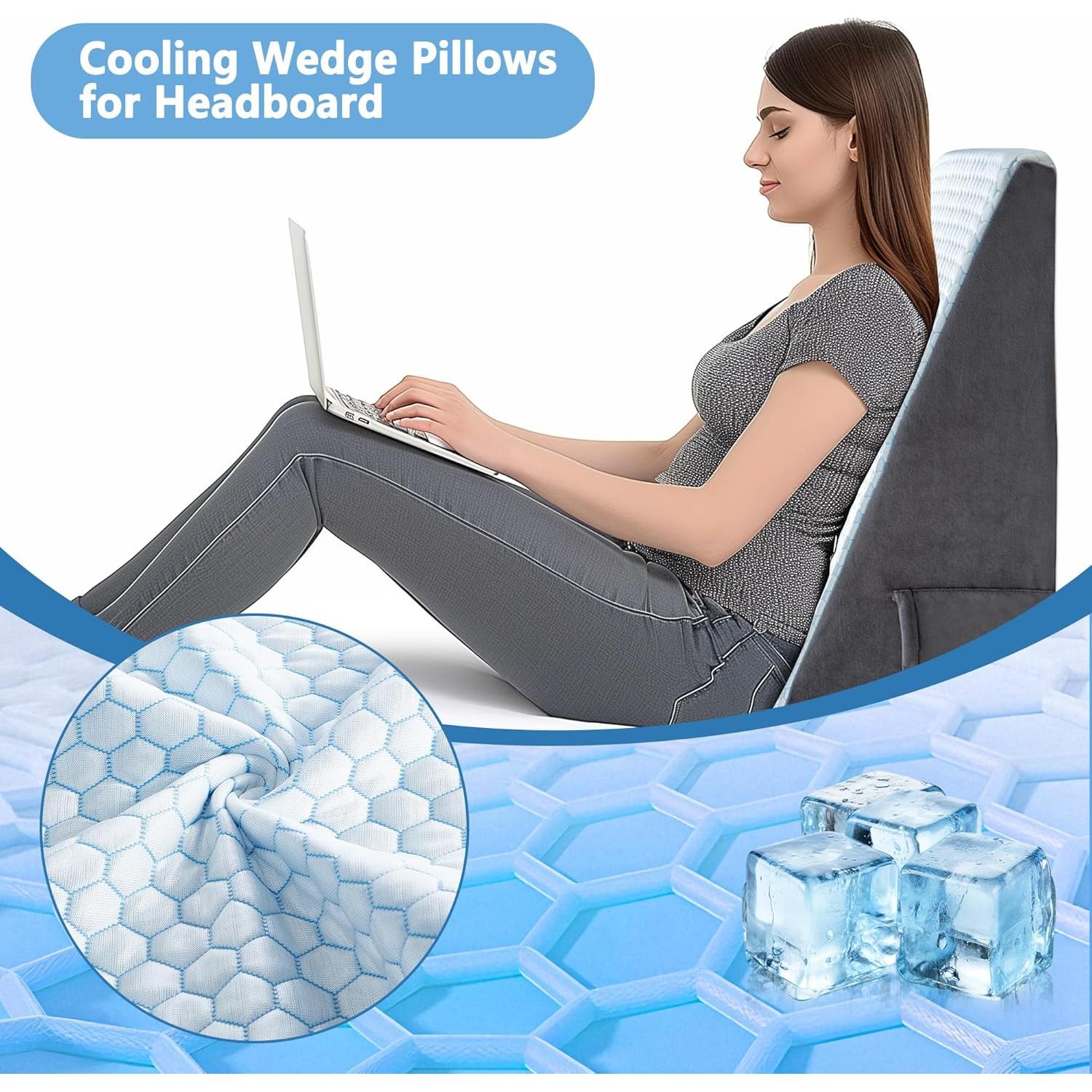 Almohada en Cuña Puredown 61x61x30.5cm para Reflujo y Soporte