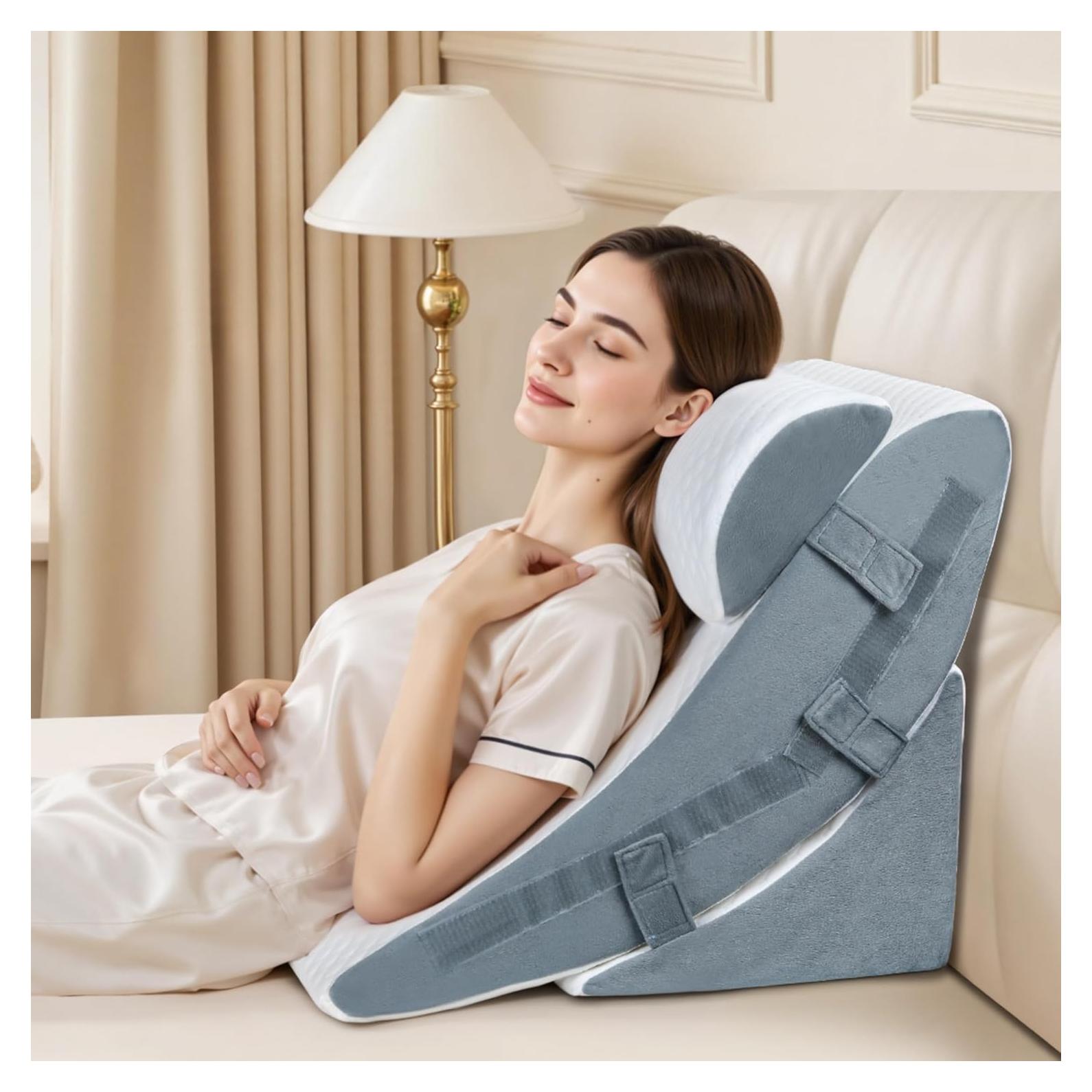 Almohada en Cuña Ortopédica VRSHOAT Ajustable para Dormir