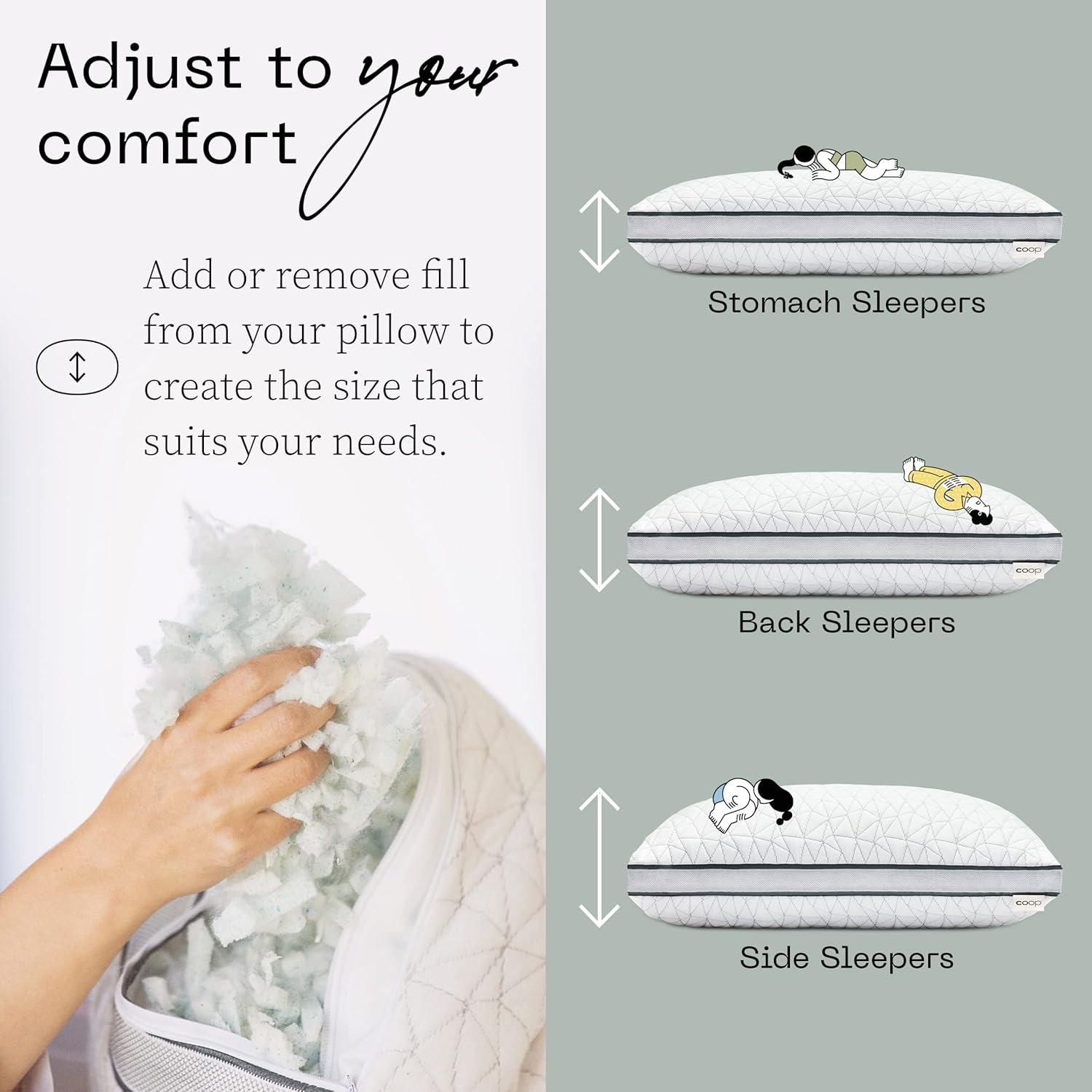 Almohada Corporal Ajustable Coop Home Goods Eden Queen