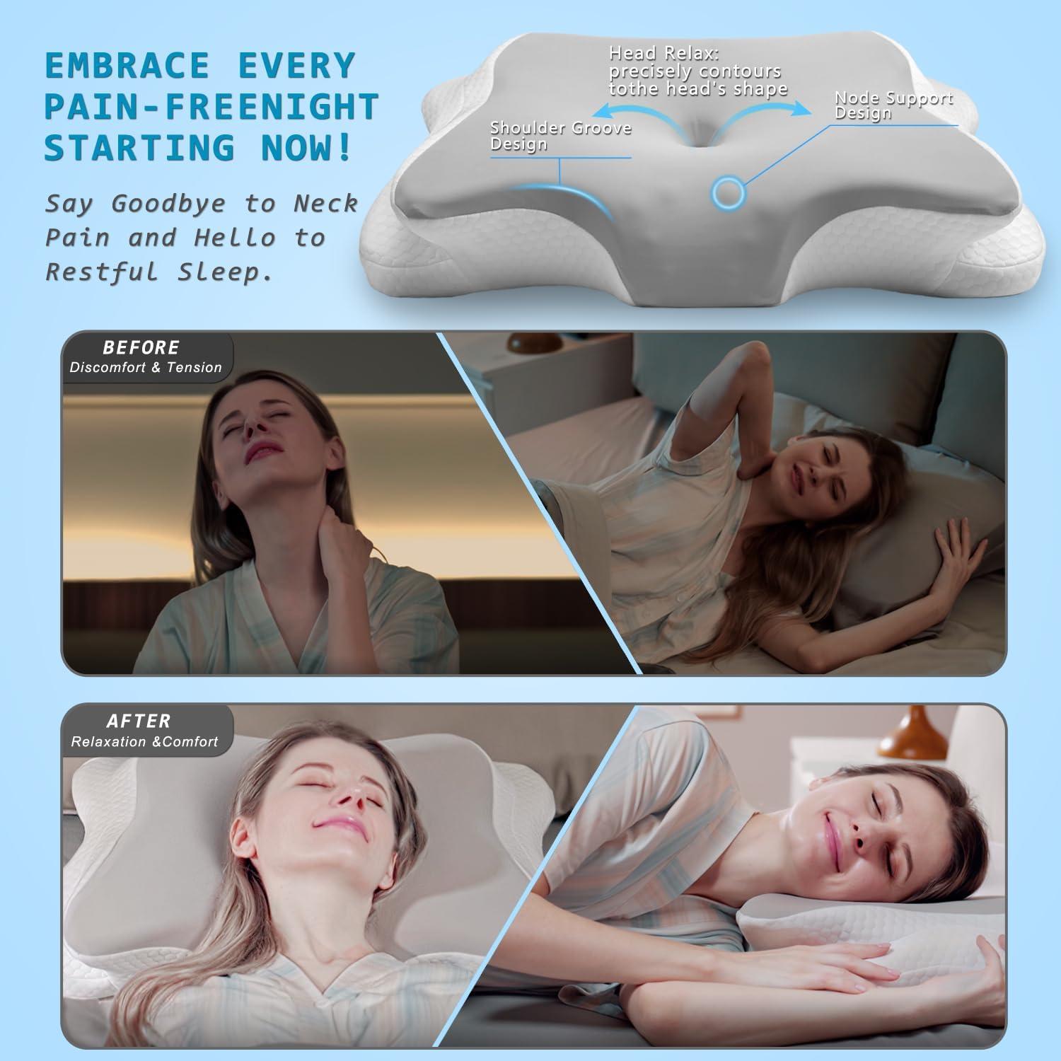 Almohada cervical Newpol NP-688 viscoelástica refrigerante