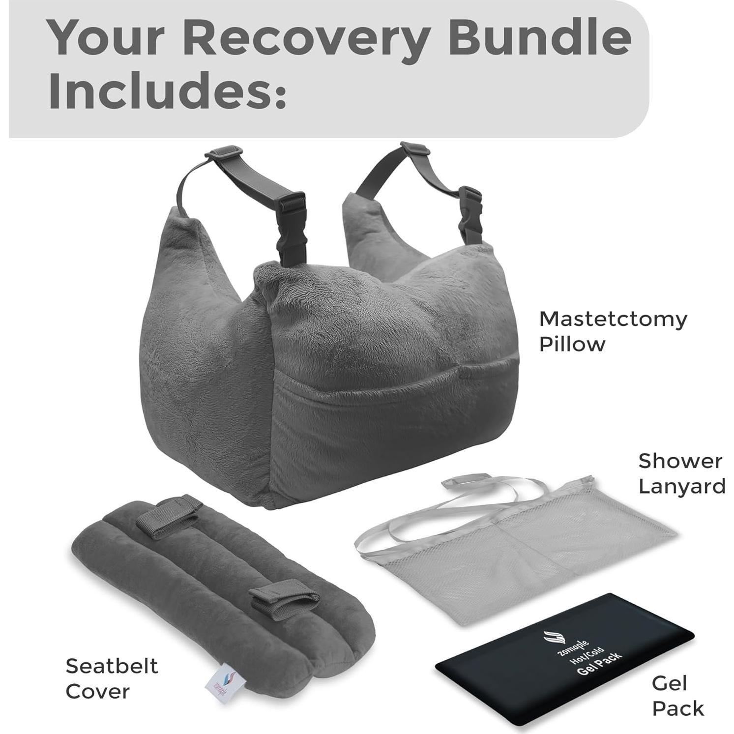 Almohada de Mastectomía Zomaple B1MSPS - Suave y Ajustable