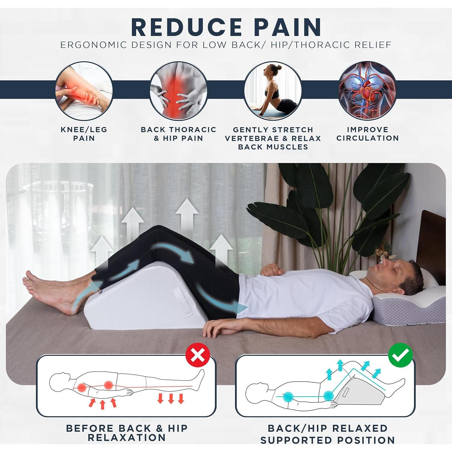 Cuña Elevadora de Piernas ZenBloks 28 cm Espuma Viscoelástica