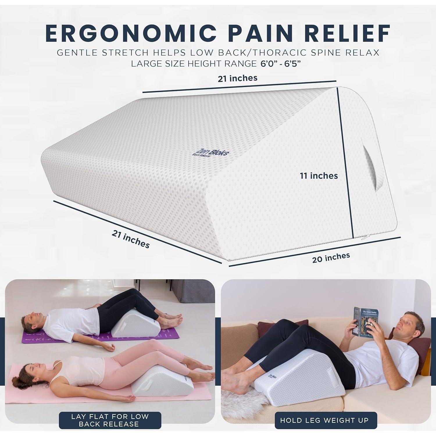 Cuña Elevadora de Piernas ZenBloks 28 cm Espuma Viscoelástica