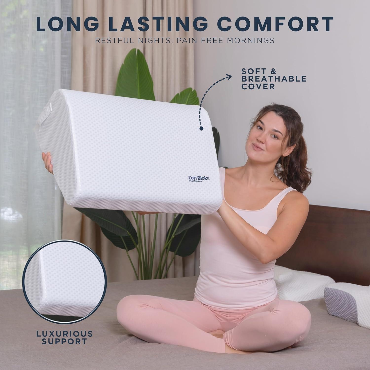 Cuña Elevadora de Piernas ZenBloks 28 cm Espuma Viscoelástica