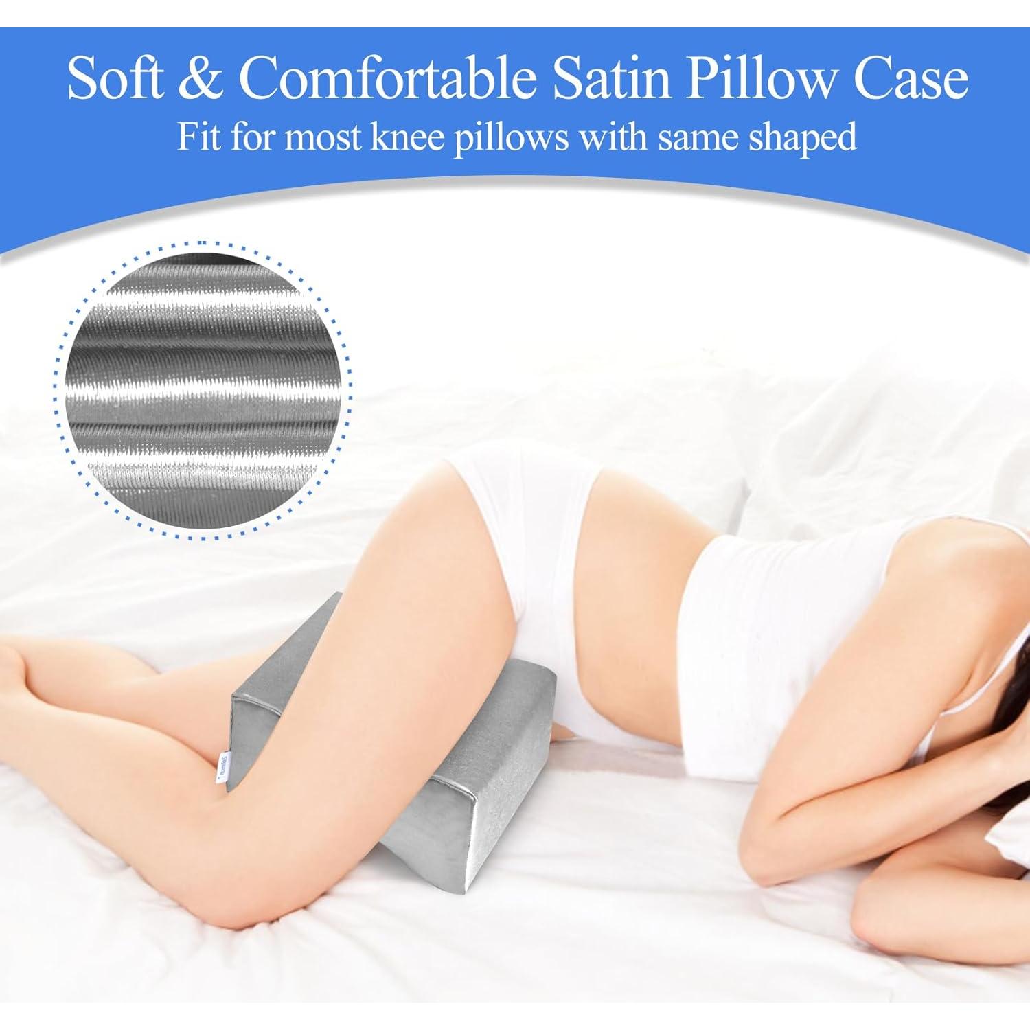 Funda de Almohada para Rodilla Zelimun Gris 25.4x20.3 cm con Cierre