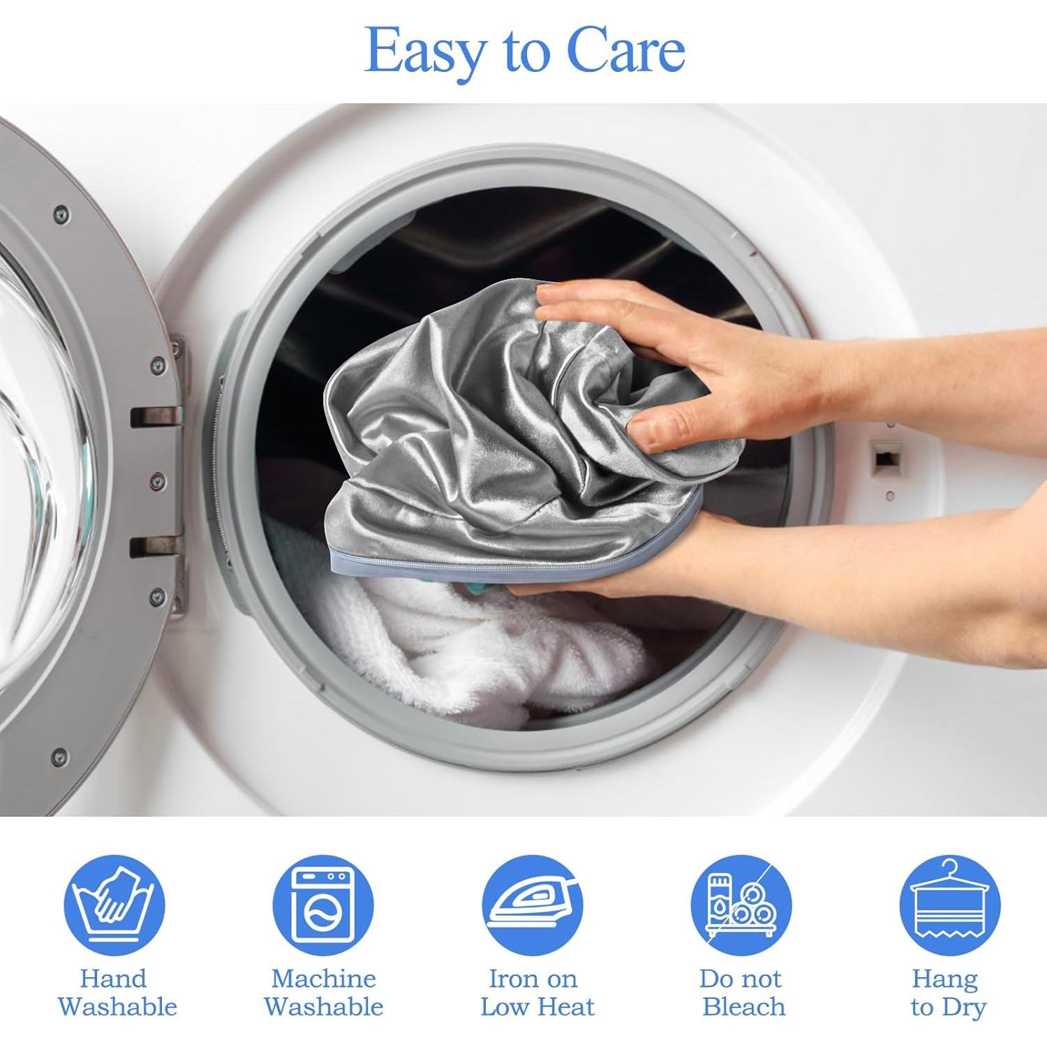 Funda de Almohada para Rodilla Zelimun Gris 25.4x20.3 cm con Cierre