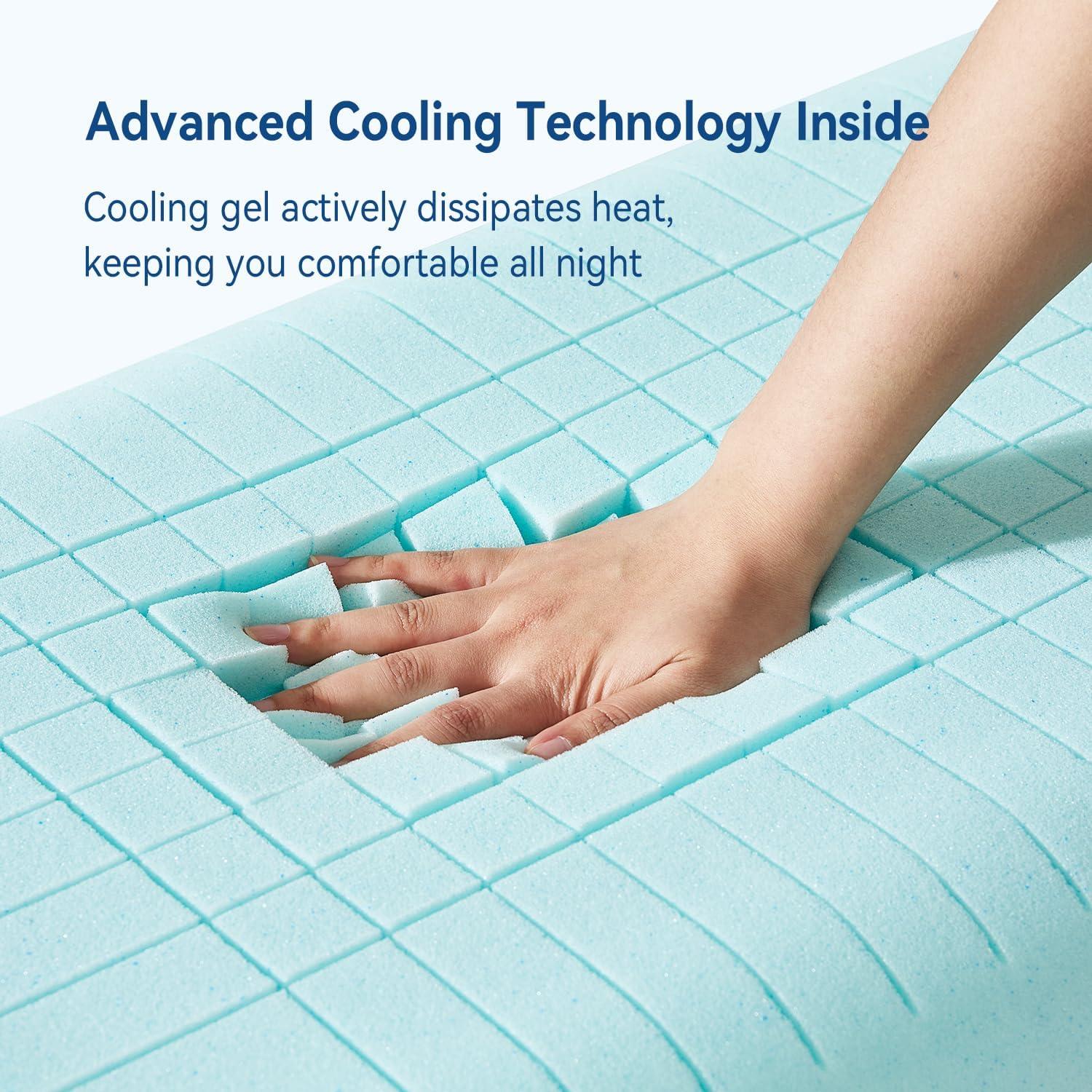 Almohada Refrigerante Bedtter BD de Espuma Viscoelástica 63.5x38.1cm