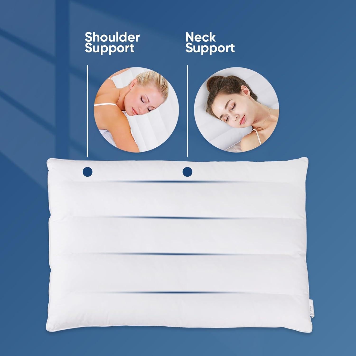 Almohada Ultra Plana MINUPWELL 6.35 cm para Dormir Estómago
