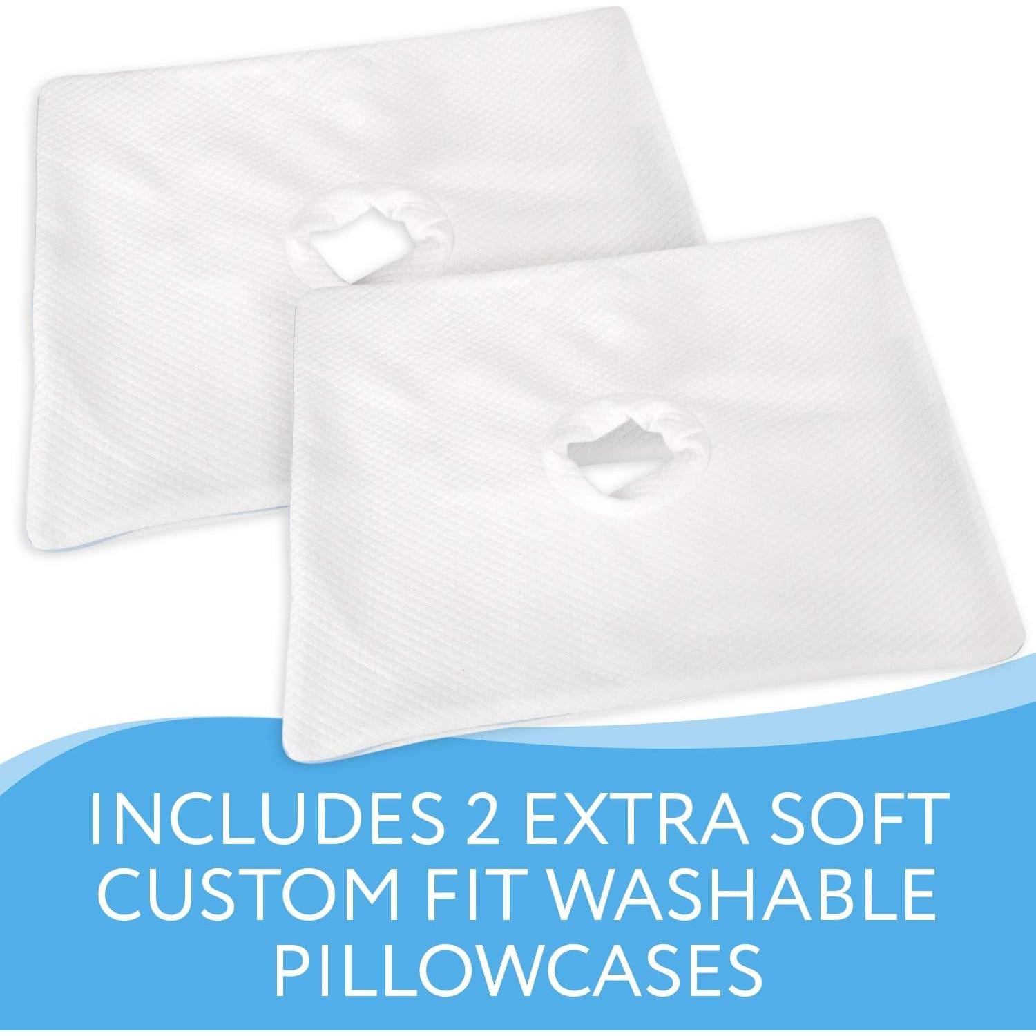 Almohada Viscoelástica para Oreja Impresa 35.5x48.3cm 2 Fundas