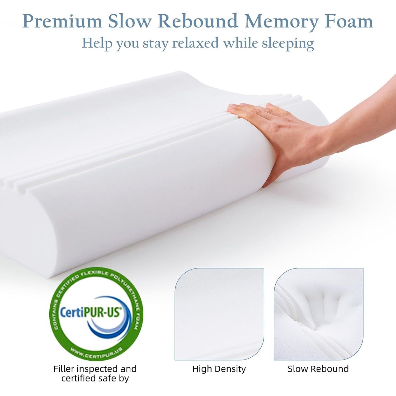 Almohada Cervical Ajustable Luxe Linen Tencel 35.56x60.33cm