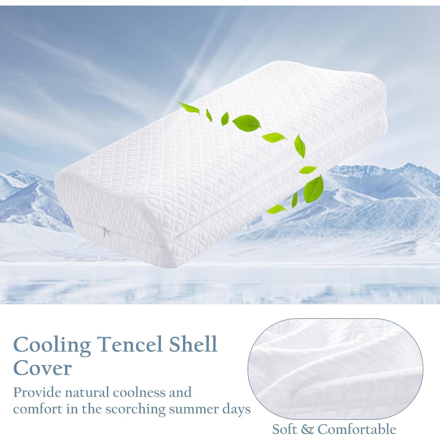 Almohada Cervical Ajustable Luxe Linen Tencel 35.56x60.33cm