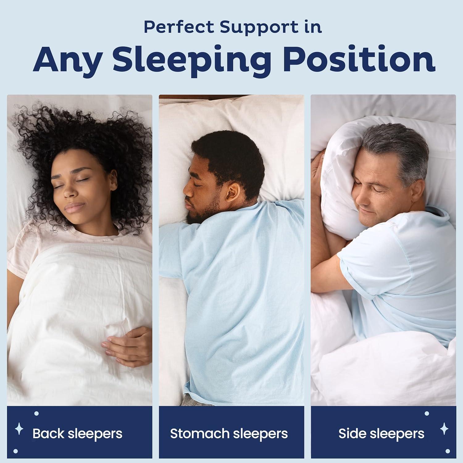 Almohada de Espuma Viscoelástica Snuggle-Pedic Reina - Soporte Fresco