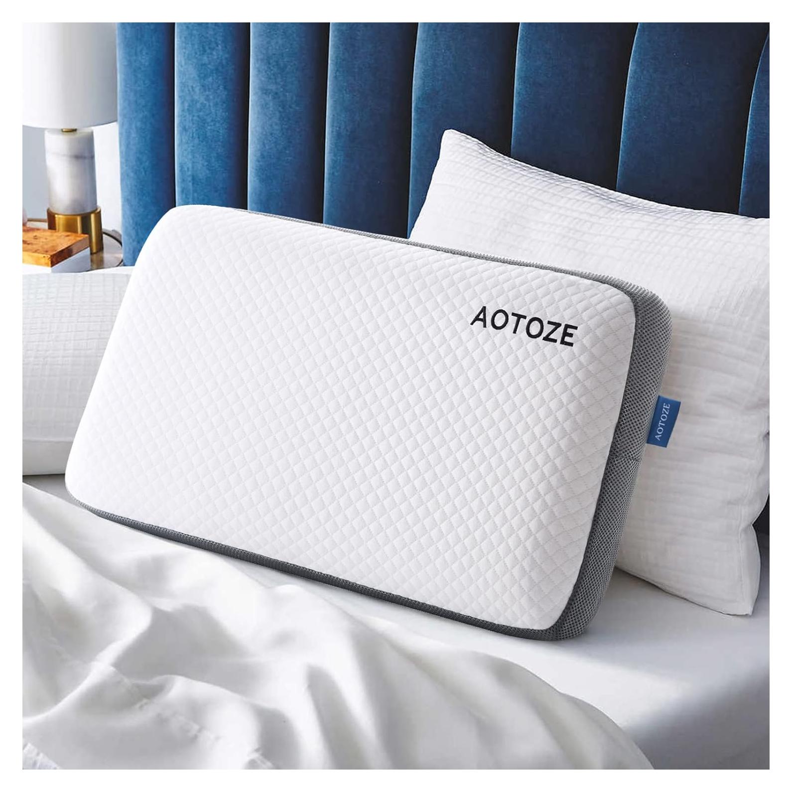 Almohada de Espuma de Memoria AOTOZE 71x38cm Lavable Transpirable