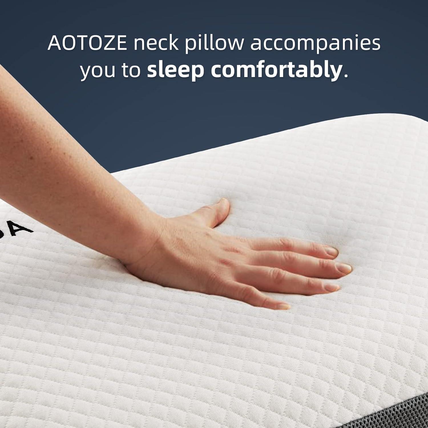 Almohada de Espuma de Memoria AOTOZE 71x38cm Lavable Transpirable