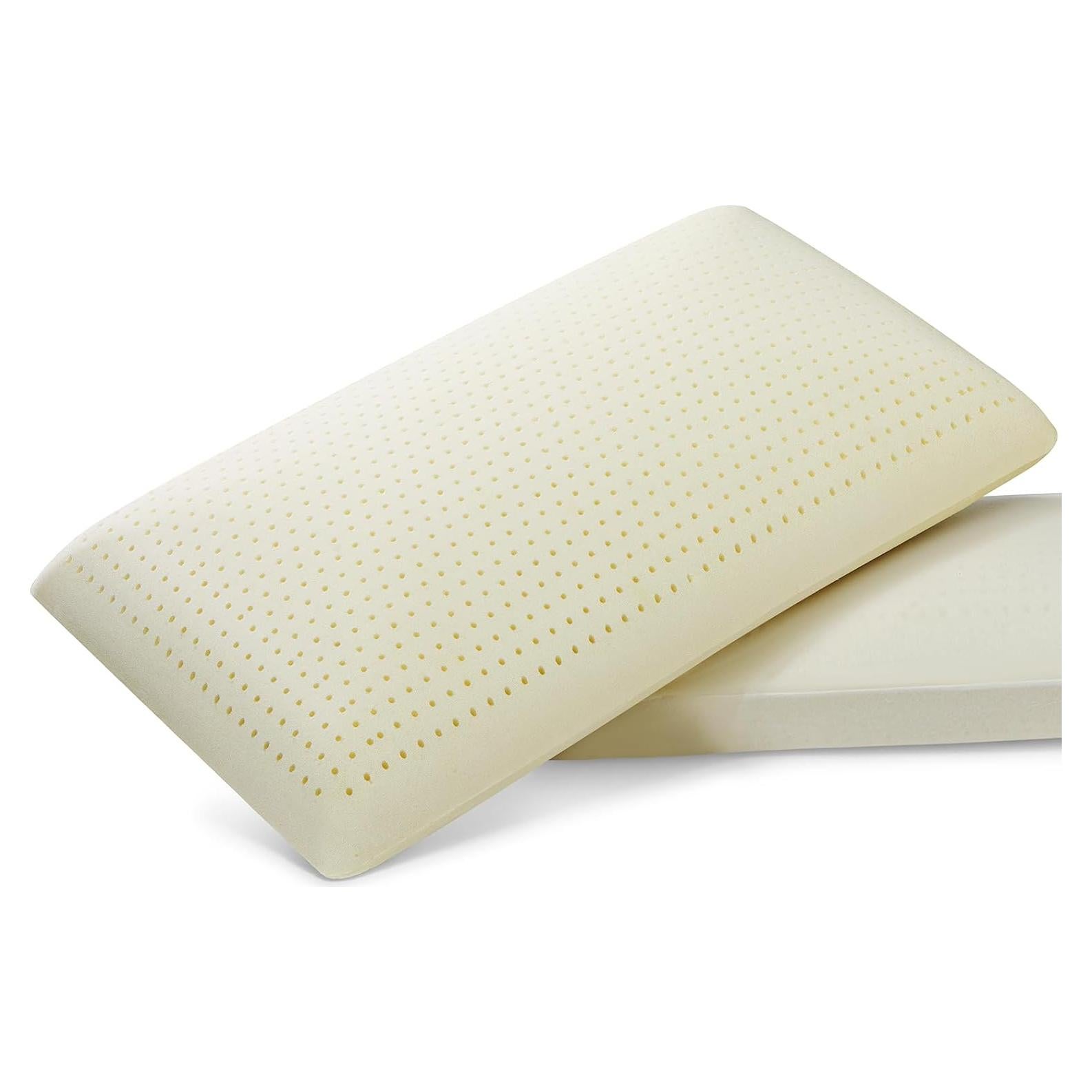 Almohada de Láttex Talalay ECQOLRA Estándar 60x40 cm Soporte Medio