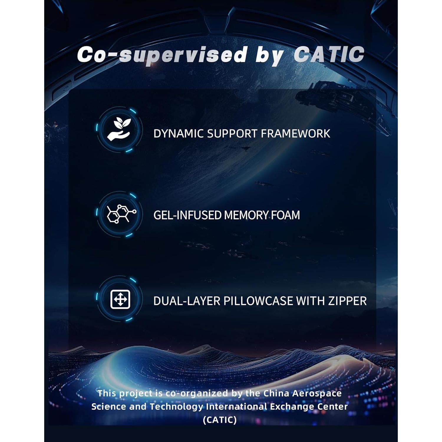 Almohada Ergonómica de Espuma con Memoria MENDALE Queen