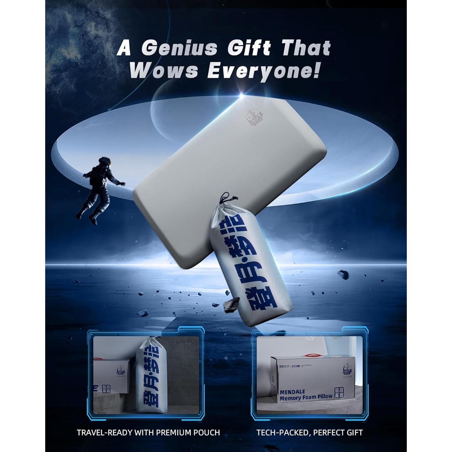 Almohada Ergonómica de Espuma con Memoria MENDALE Queen