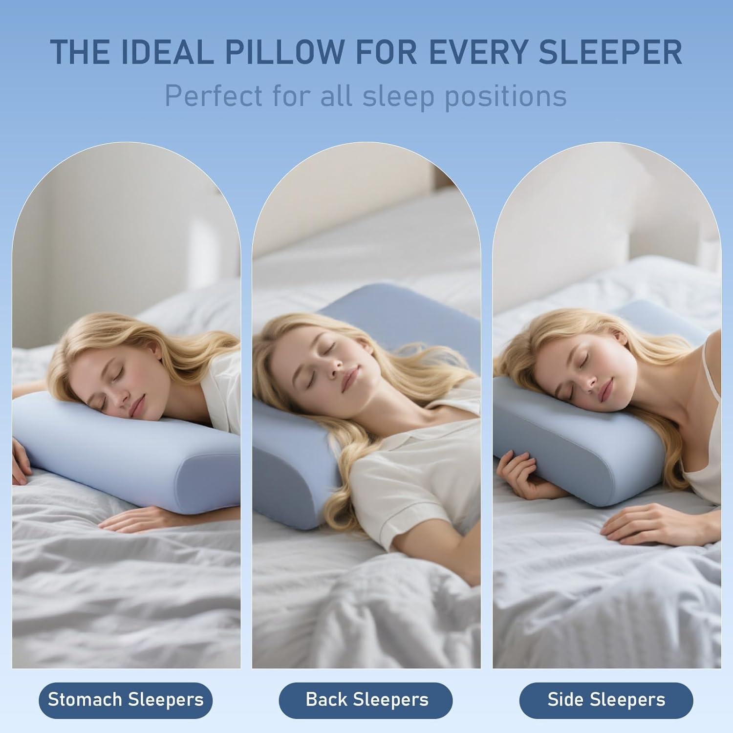 Almohada Cervical AEPINBH Espuma Viscoelástica 60x40 cm