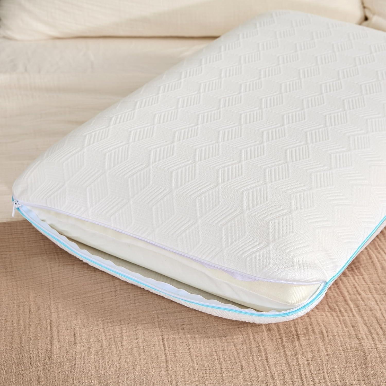 Almohada Viscoelástica EGOHOME Queen con Funda Lavable 40.64x60.96cm