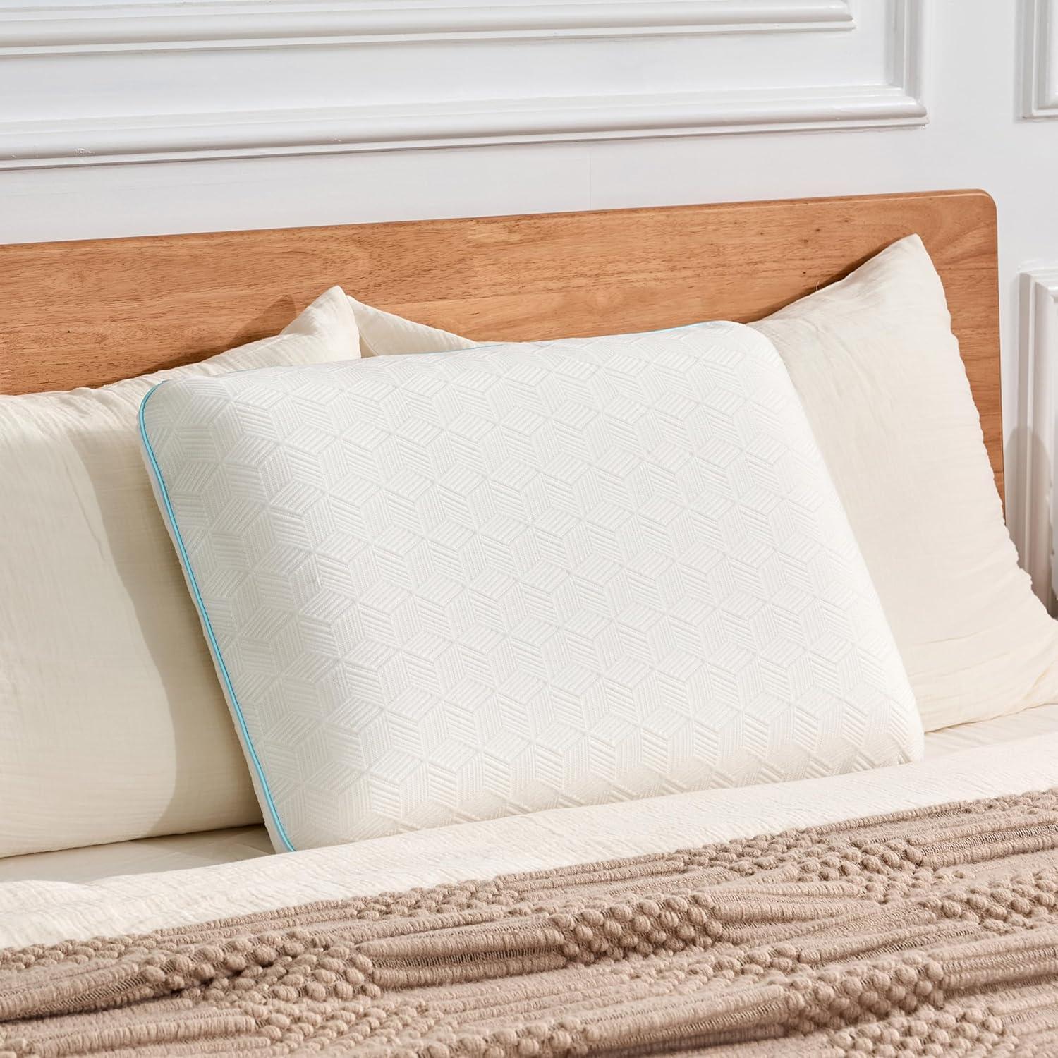 Almohada Viscoelástica EGOHOME Queen con Funda Lavable 40.64x60.96cm