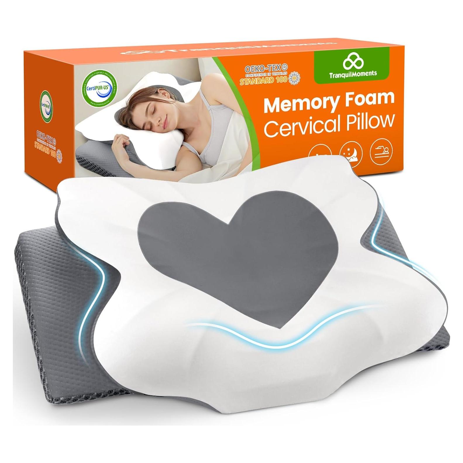Almohada Cervical Ergonómica TranquilMoments Queen Gris