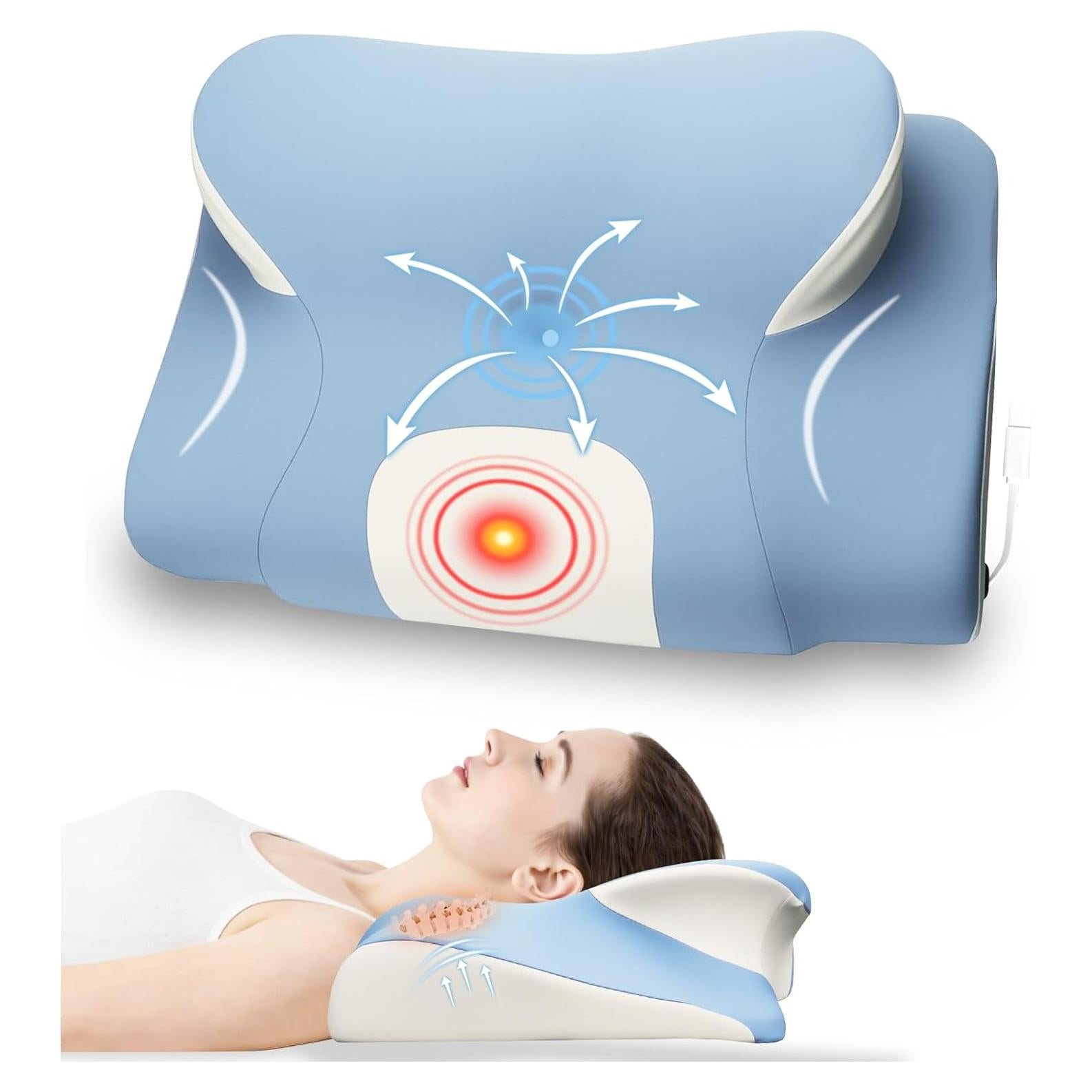 Almohada Calentadora Ergonómica XDTIME para Cuello - Alivio Dolor