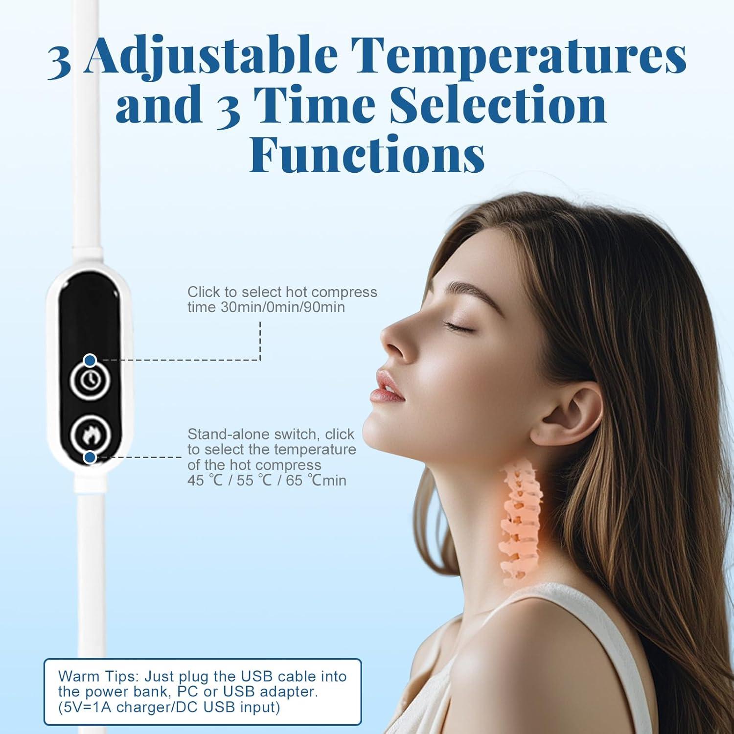 Almohada Calentadora Ergonómica XDTIME para Cuello - Alivio Dolor