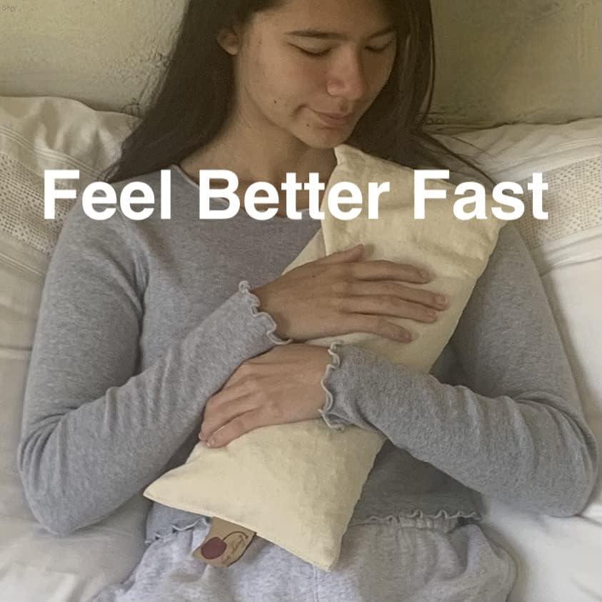 Cojín Cervical Hot Cherry 35.5x15.2cm con Funda de Cereza