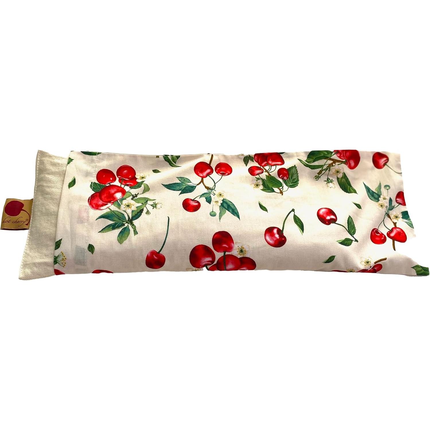 Cojín Cervical Hot Cherry 35.5x15.2cm con Funda de Cereza