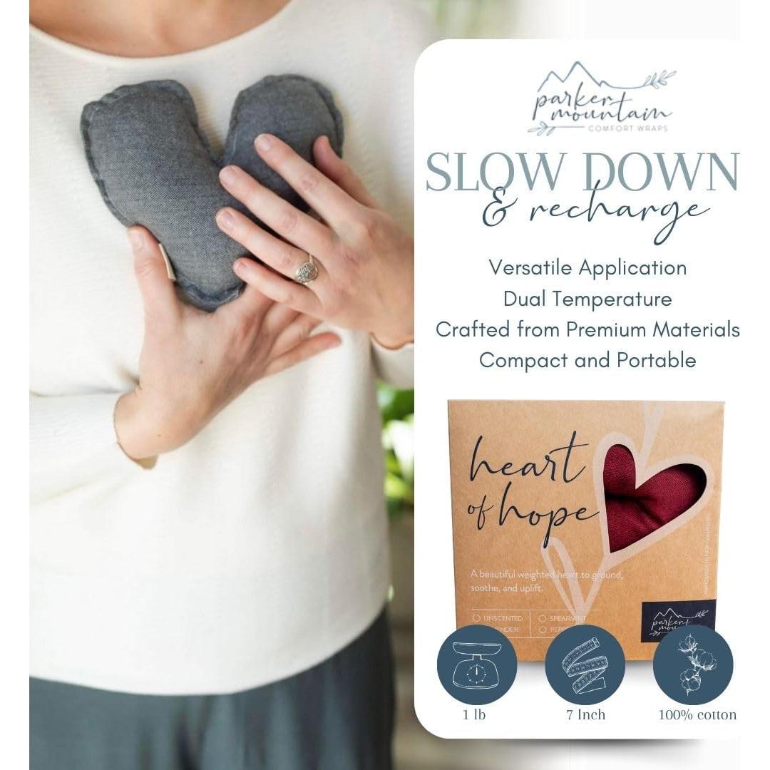 Almohada Terapéutica Parker Mountain Corazón de Esperanza 15cm