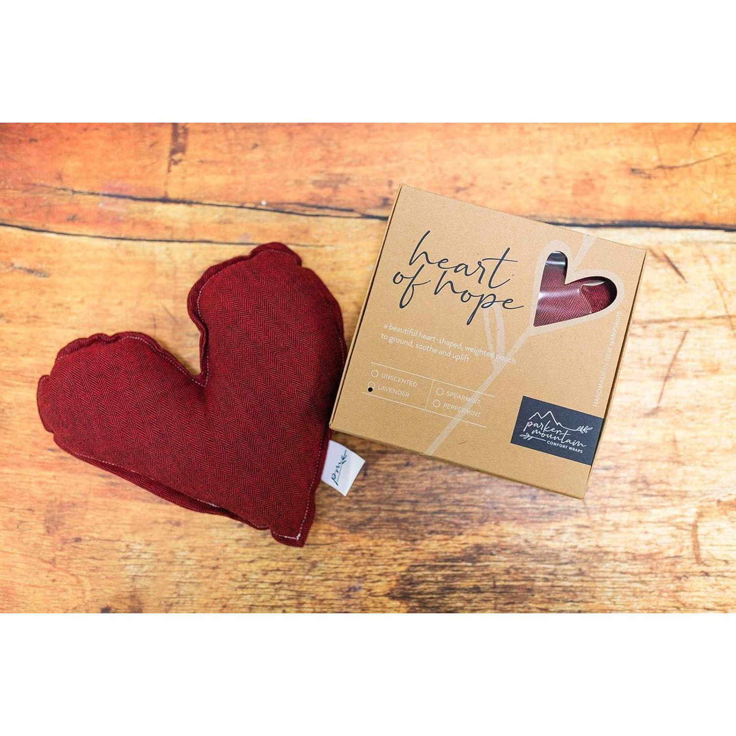 Almohada Terapéutica Parker Mountain Corazón de Esperanza 15cm