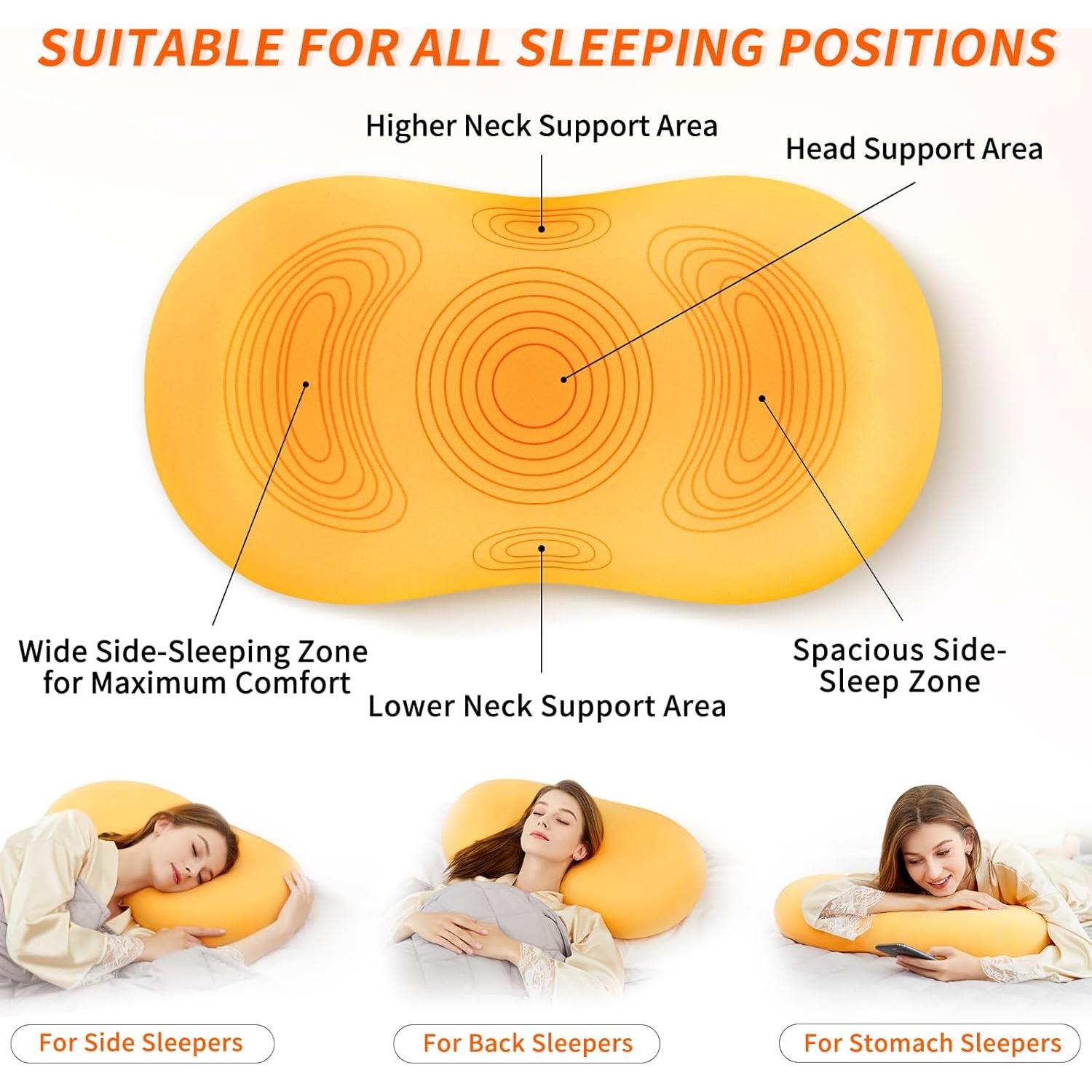 Almohada Cervical BEYOND ALIEN Espuma Viscoelástica 71x41 cm