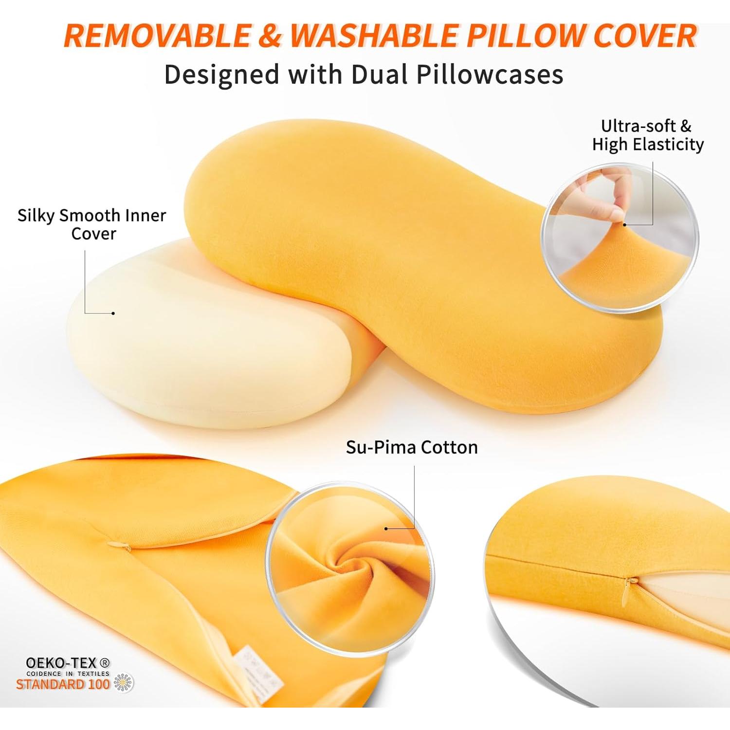 Almohada Cervical BEYOND ALIEN Espuma Viscoelástica 71x41 cm