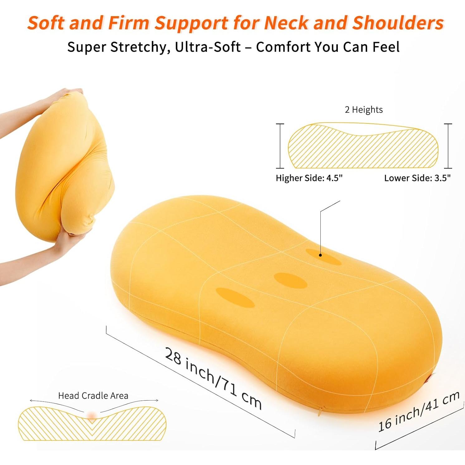 Almohada Cervical BEYOND ALIEN Espuma Viscoelástica 71x41 cm