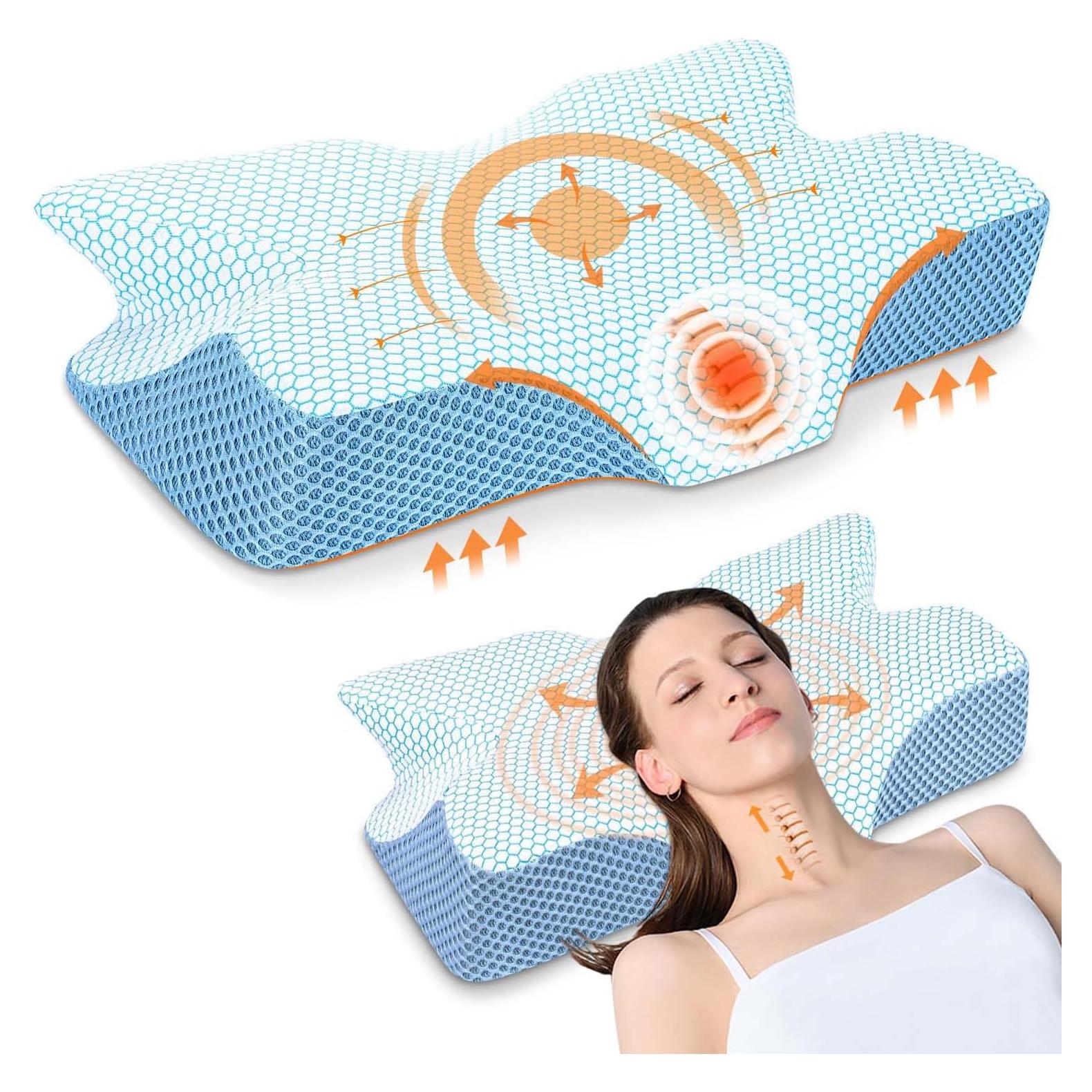 Almohada Cervical Firme Anvo - Espuma Viscoelástica 61x40.6cm