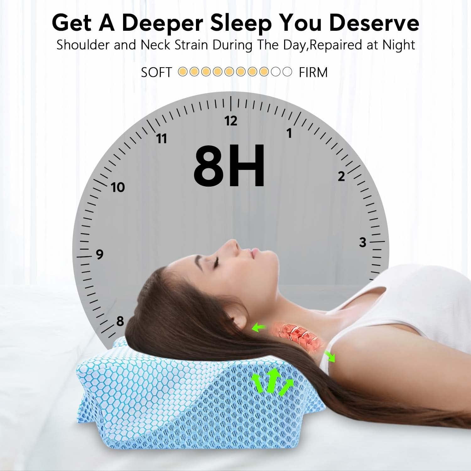 Almohada Cervical Firme Anvo - Espuma Viscoelástica 61x40.6cm