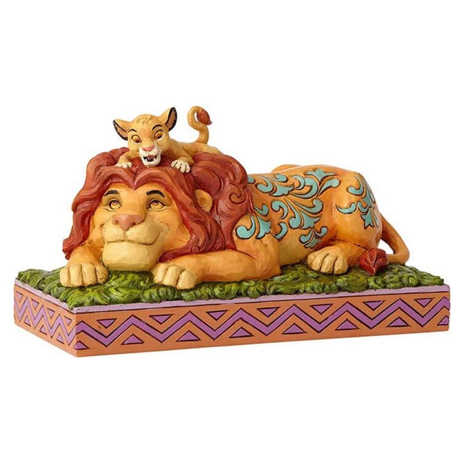Figurita Enesco Tradiciones Disney Simba y Mufasa 11.2 cm