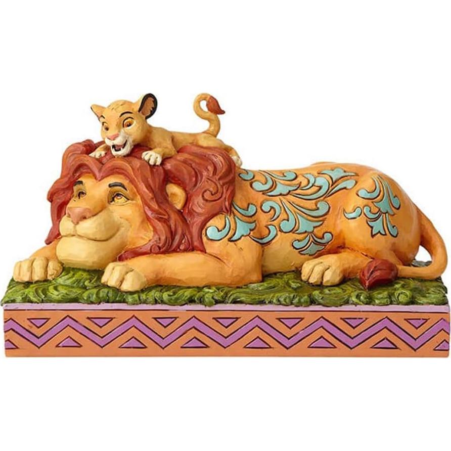 Figurita Enesco Tradiciones Disney Simba y Mufasa 11.2 cm