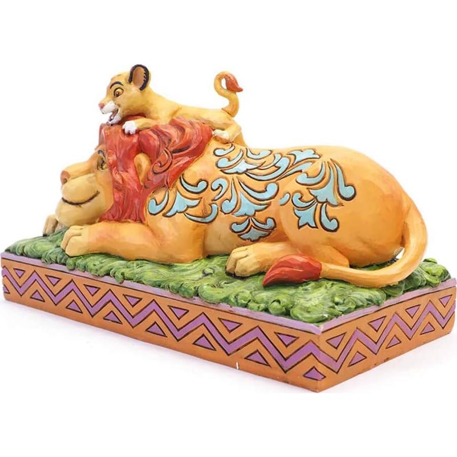 Figurita Enesco Tradiciones Disney Simba y Mufasa 11.2 cm