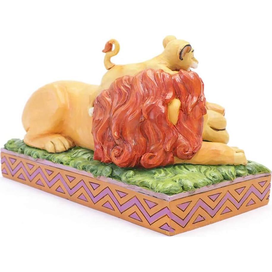 Figurita Enesco Tradiciones Disney Simba y Mufasa 11.2 cm