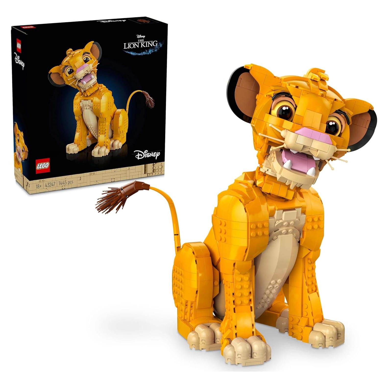 LEGO Disney Simba Joven Rey León 43247, 1445 Piezas