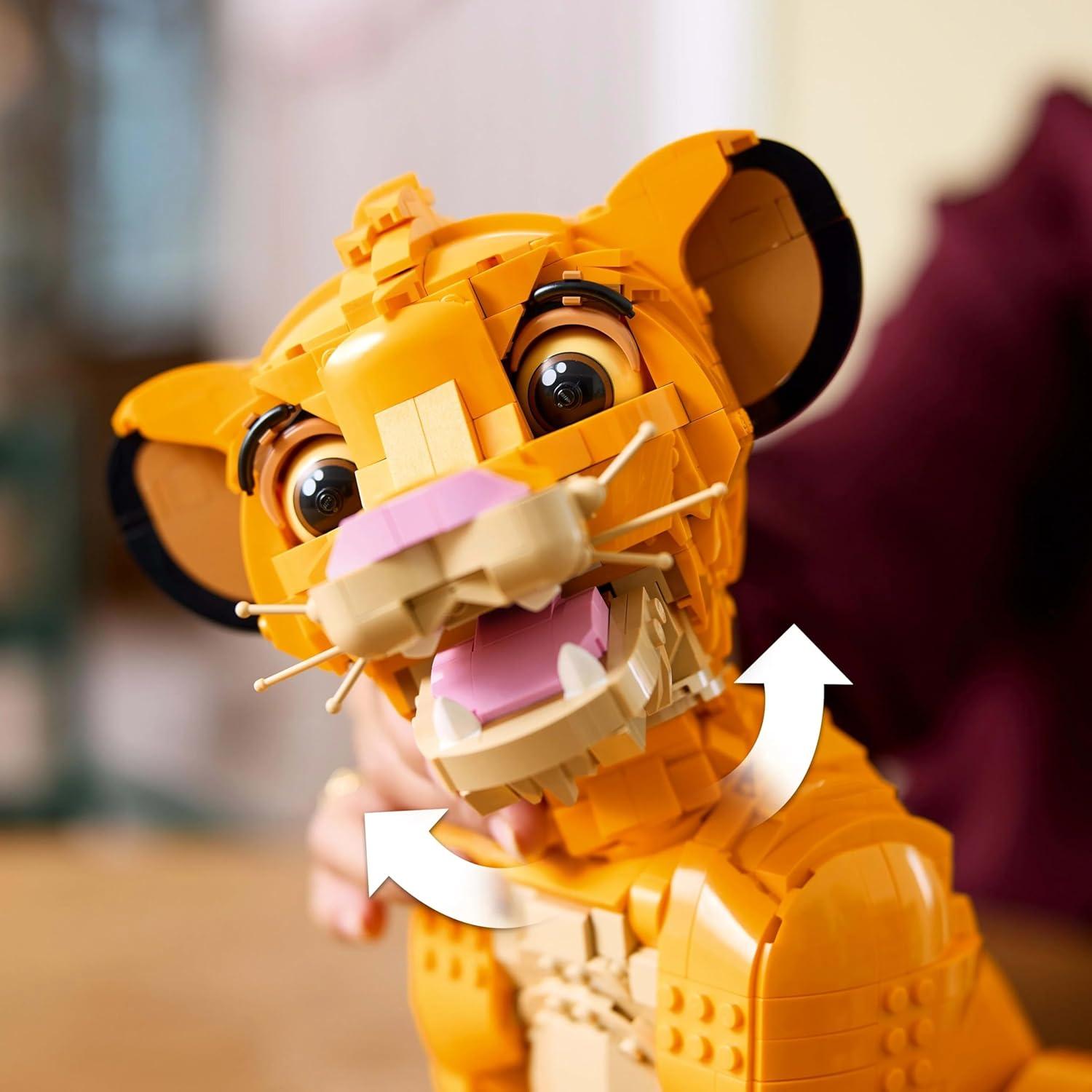 LEGO Disney Simba Joven Rey León 43247, 1445 Piezas