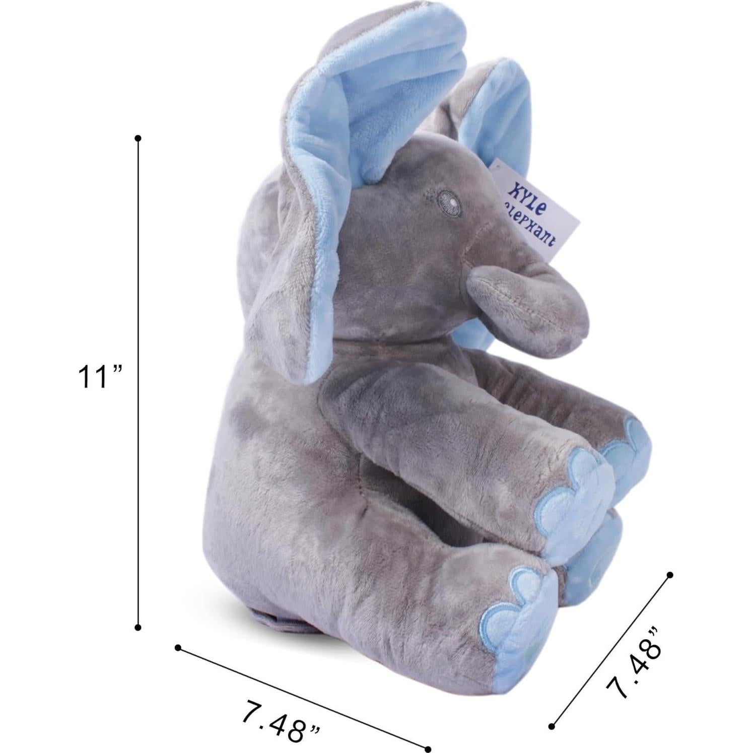 Elefante de Peluche Interactivo Dimple Kyle 30.48 cm Azul