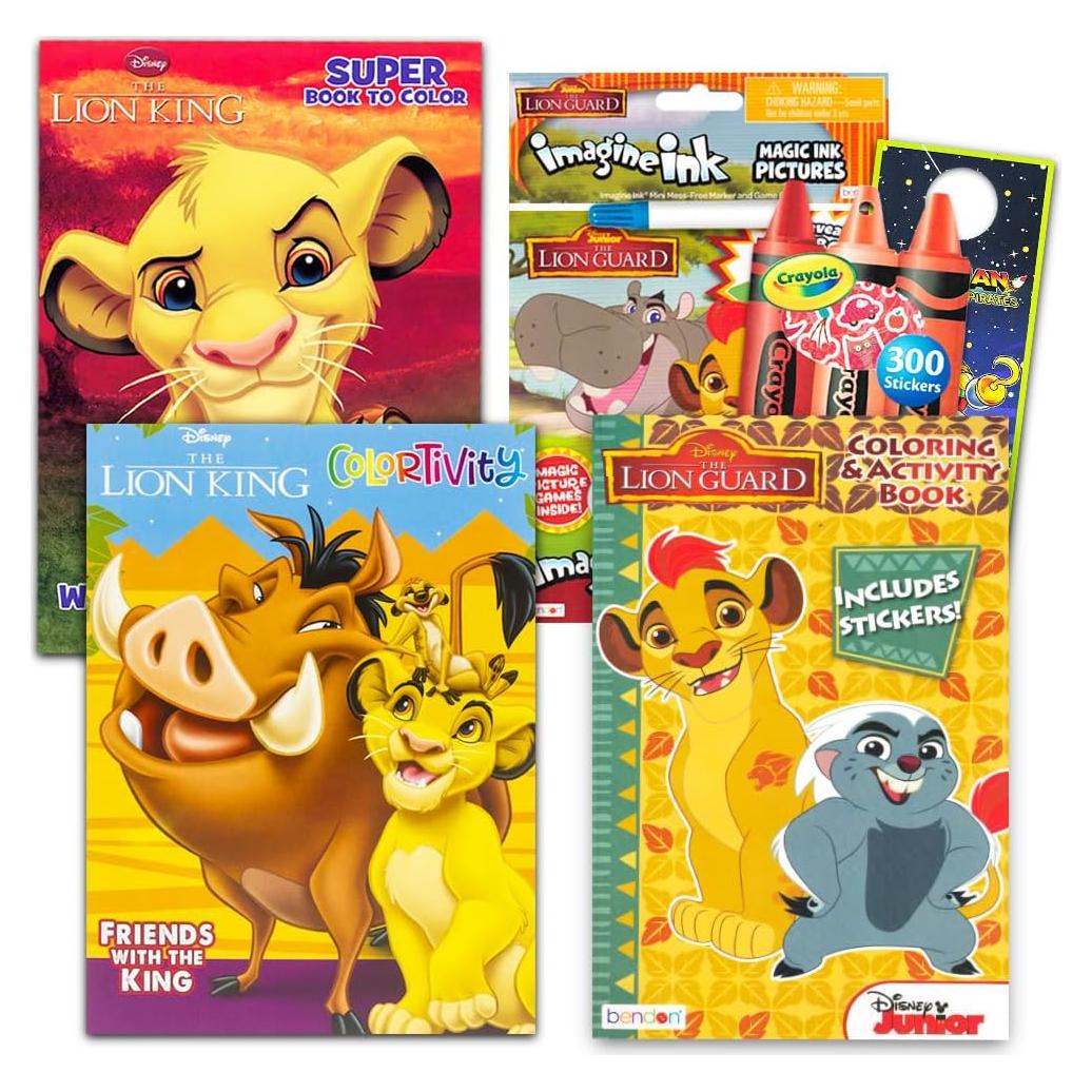 Conjunto de Libros para Colorear La Guardia del León - 4 a 8 Años
