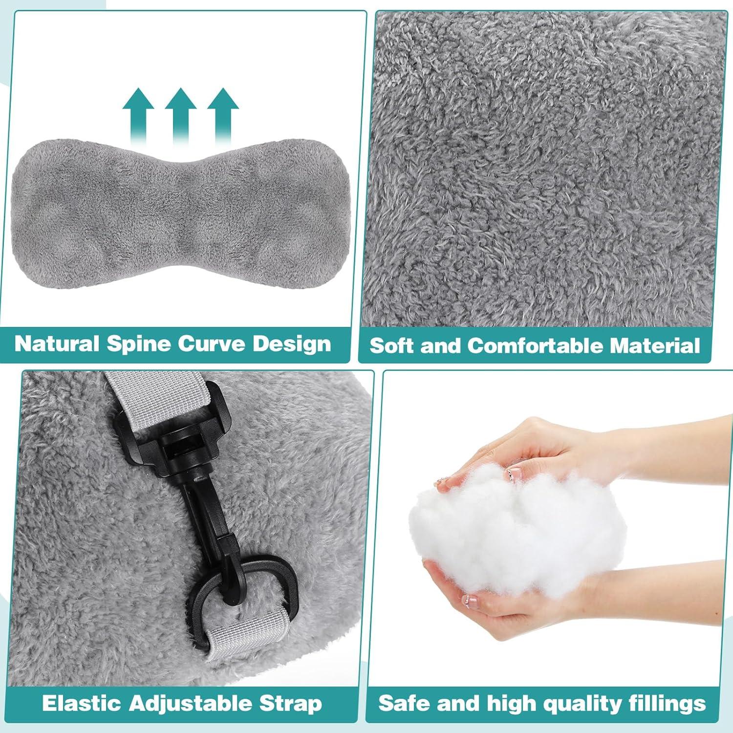 Almohada para el Cuello Colingmill Gris Ajustable 45.72x17.78cm